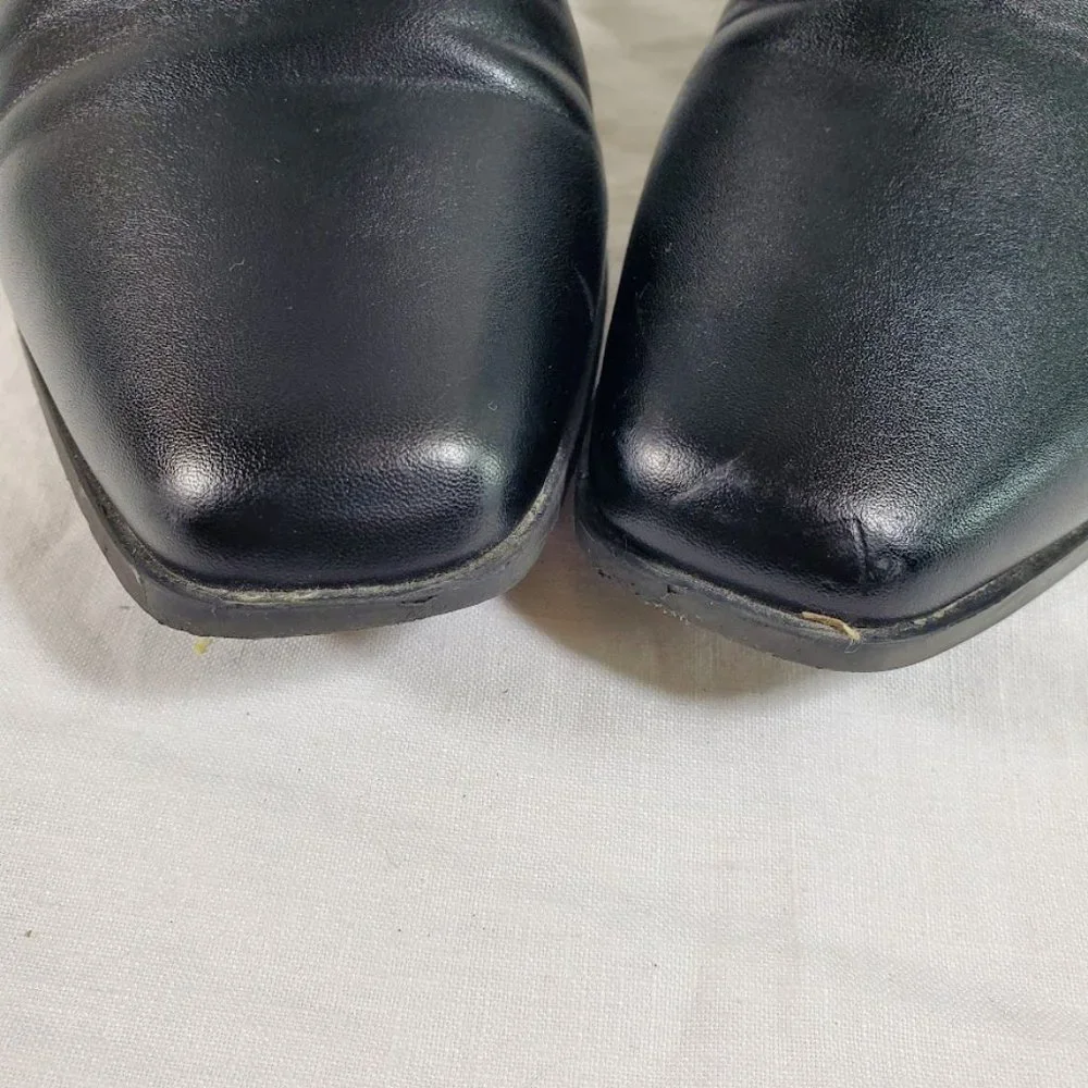 Lane Bryant Black Harness Ankle Boots Booties Size 11 Wide 11W Vegan Leather - Picture 5 of 6